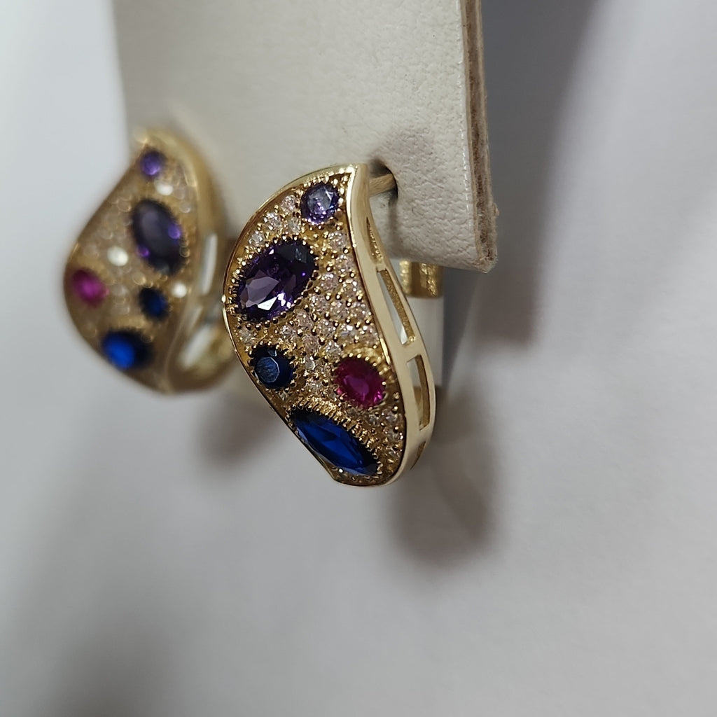 BROQUELES ORO 14K 3.8 (NUEVO)