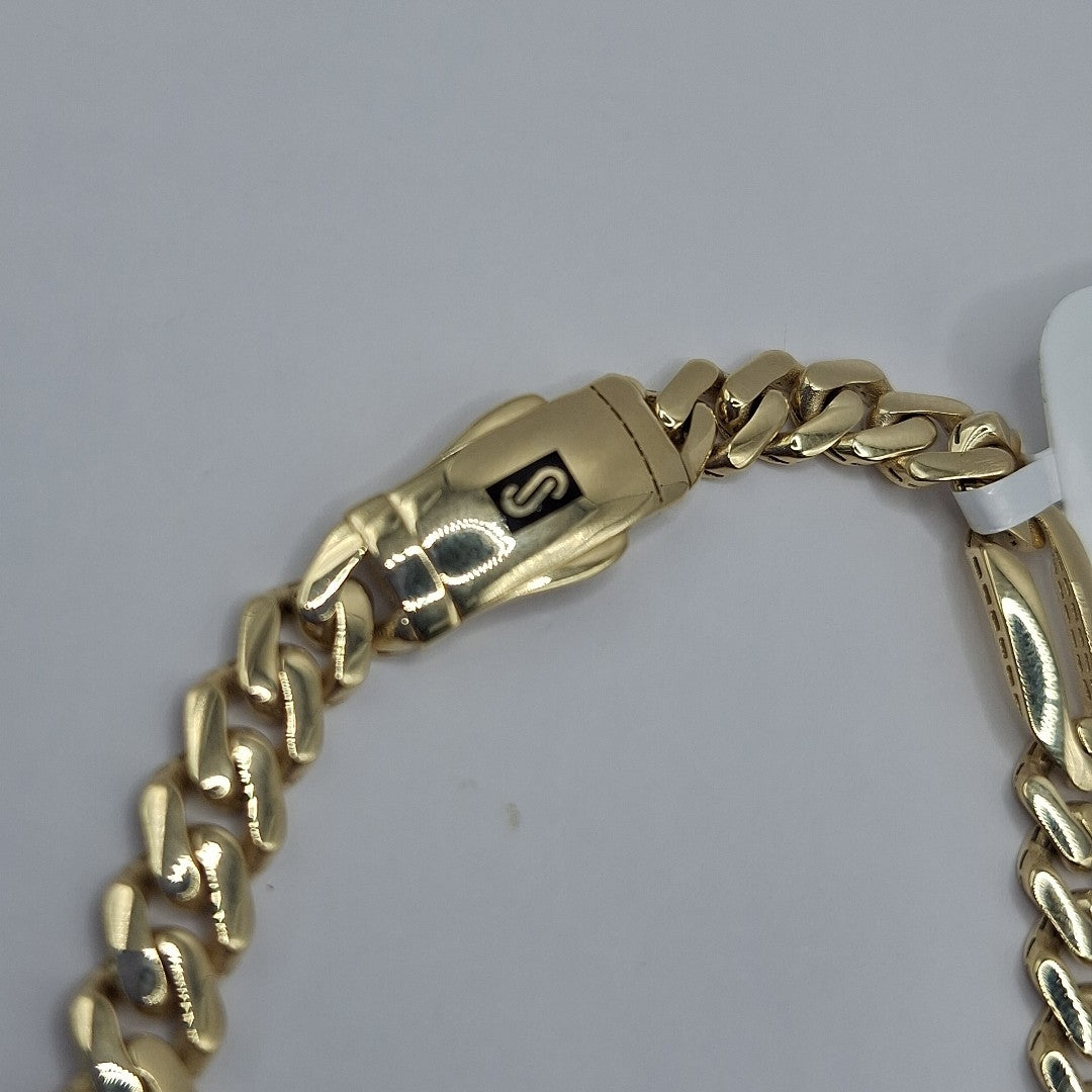 PULSERA MONACO ORO 14K 6.8 (NUEVO)
