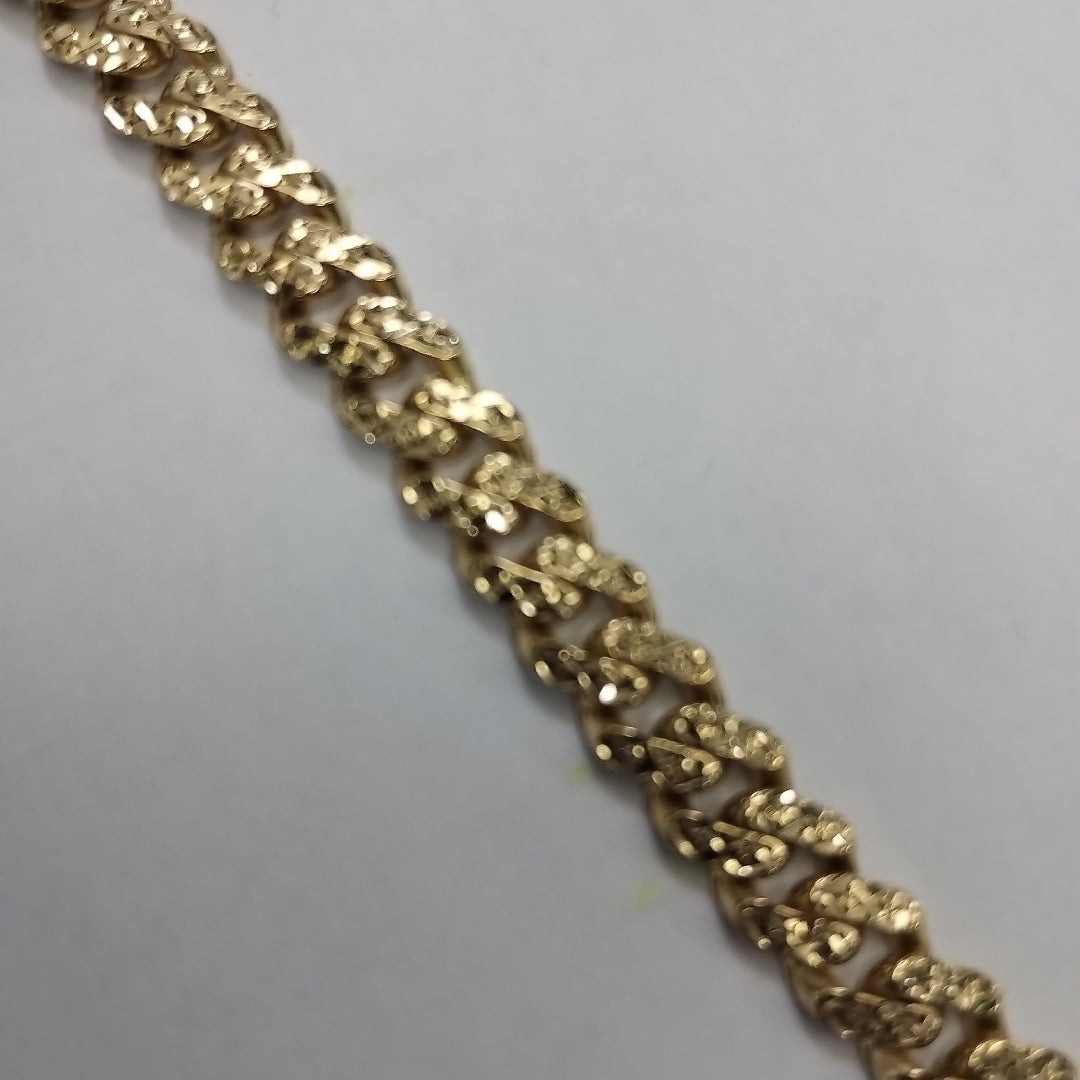 PULSERA CABALLERO MONACO ORO 14K 10.3 (NUEVO)