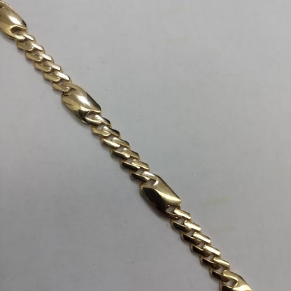 PULSERA CABALLERO MONACO ORO 14K 6.2 (NUEVO)