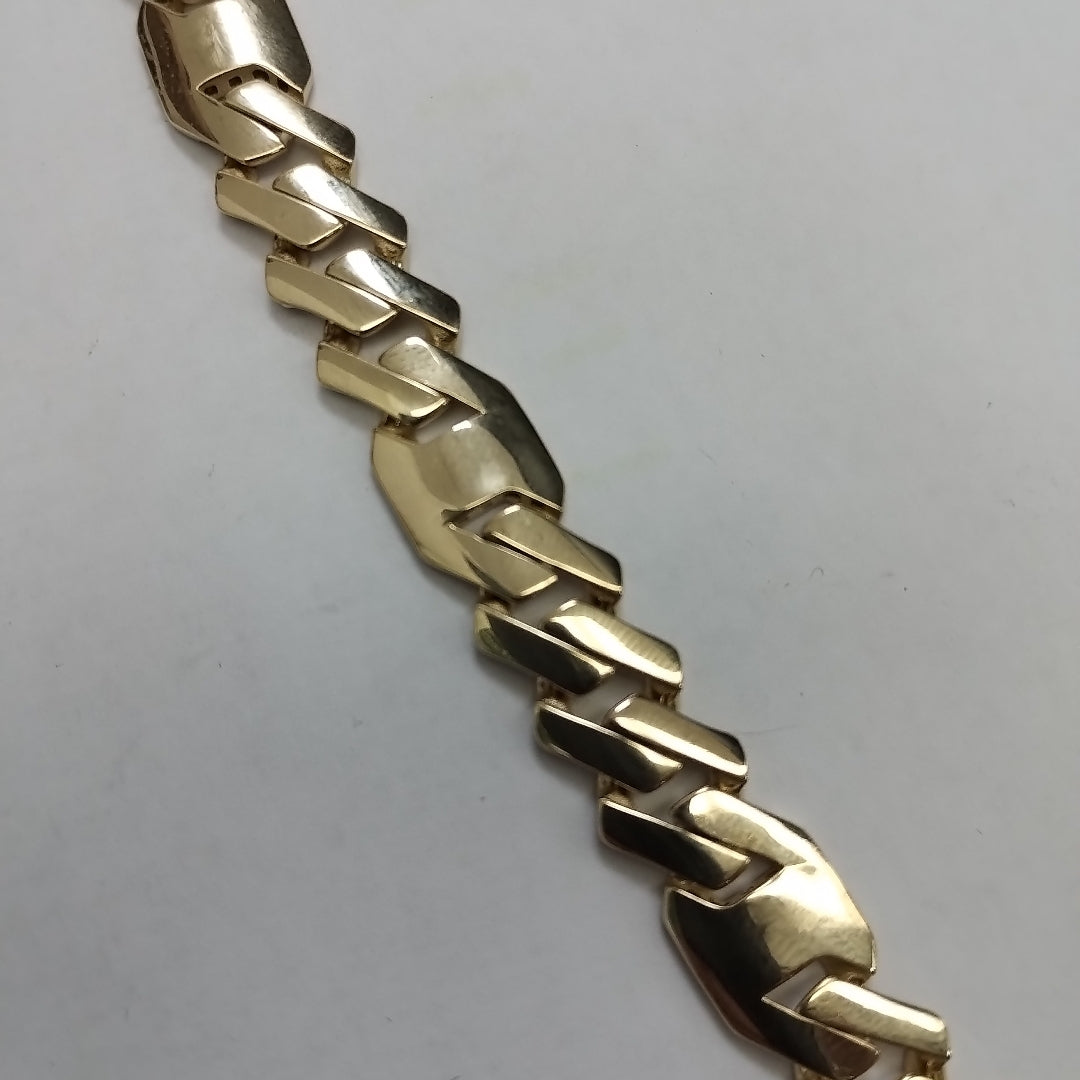 PULSERA CABALLERO MONACO ORO 14K 15.7 (NUEVO)