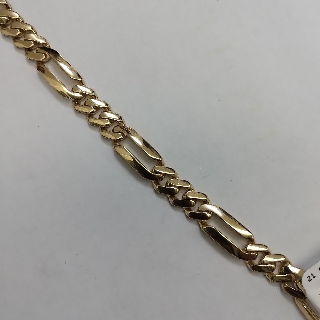 PULSERA CABALLERO MONACO ORO 14K 10.2 (NUEVO)