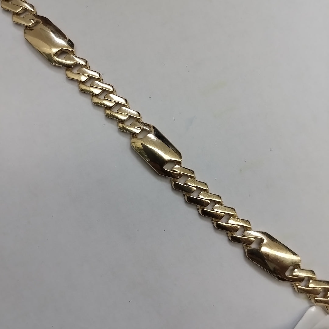 PULSERA MONACO ORO 14K 7.1 (NUEVO)