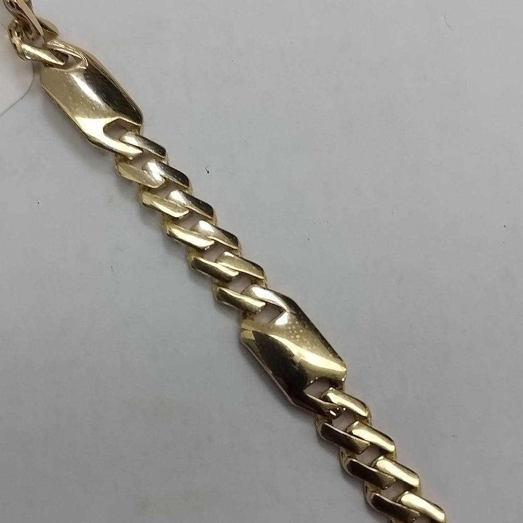 PULSERA MONACO ORO 14K 5.5 (NUEVO)