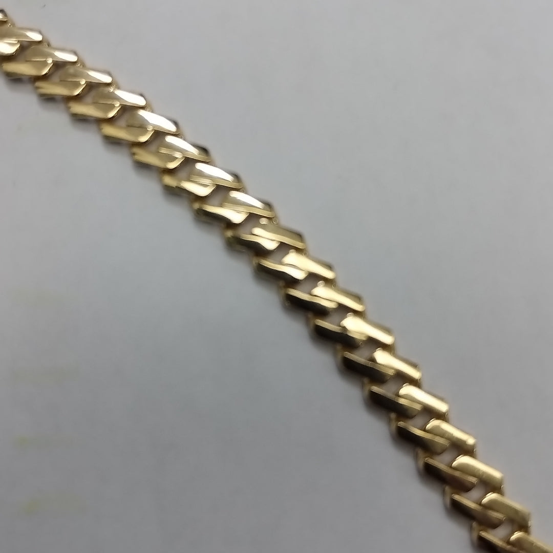 PULSERA CABALLERO MONACO ORO 14K 7.8 (NUEVO)