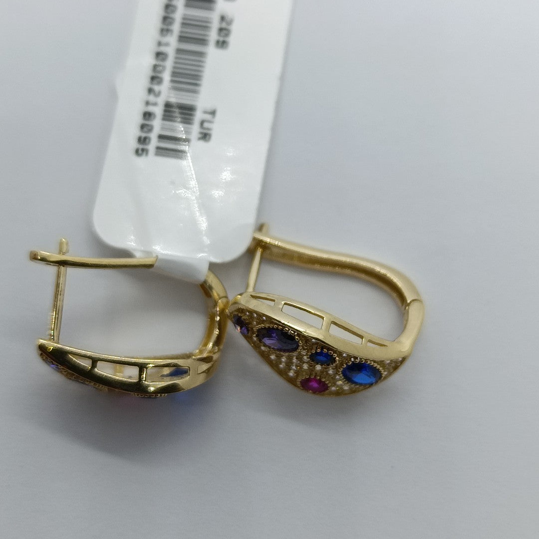 BROQUELES ORO 14K 3.8 (NUEVO)