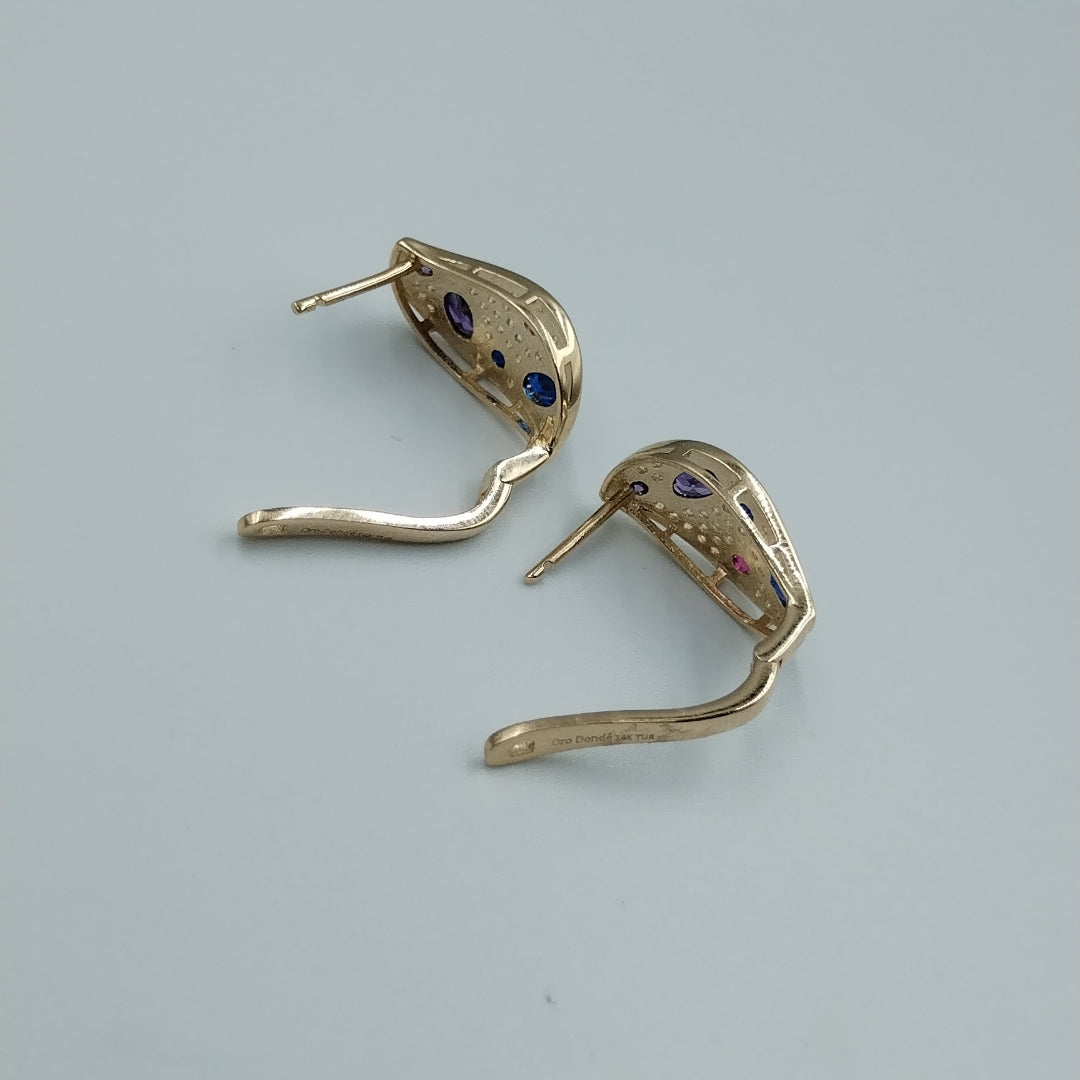 BROQUELES ORO 14K 3.9 (NUEVO)