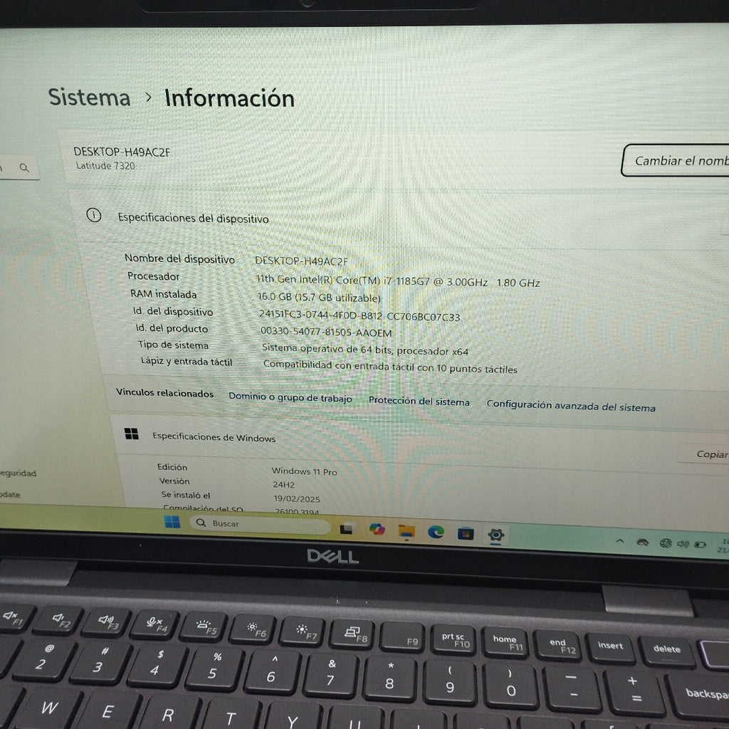 LAPTOP DELL LATITUDE 7320 DETACHABLE (2022) 256 GB SSD 16 GB RAM (SEMINUEVO)
