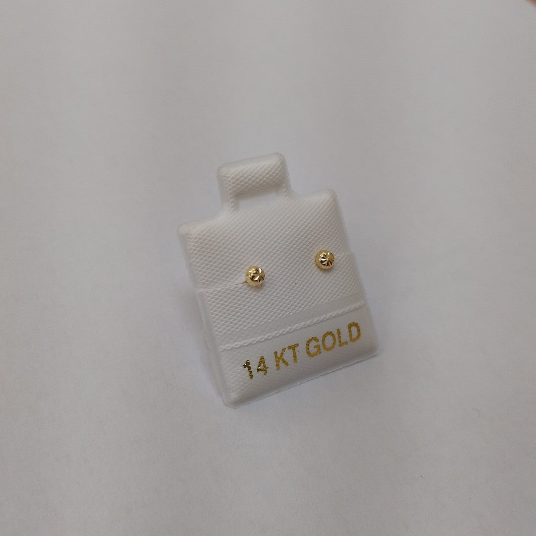 BROQUELES ORO 14K 1 (NUEVO)