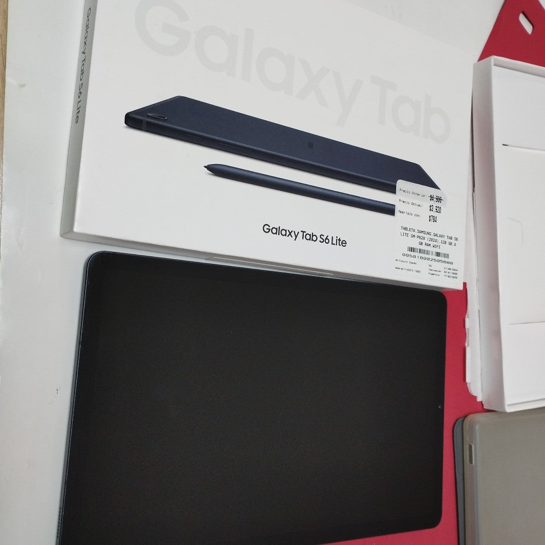 TABLETA SAMSUNG GALAXY TAB S6 LITE SM-P620 (2024) 128 GB 4 GB RAM (SEMINUEVO)