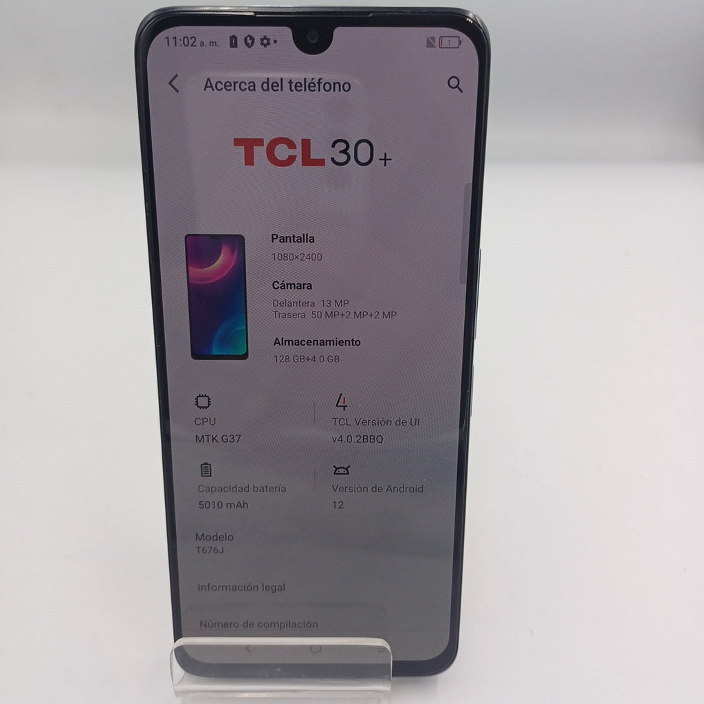 CELULAR TCL 30+ T676J 128 GB 4 GB RAM (SEMINUEVO)