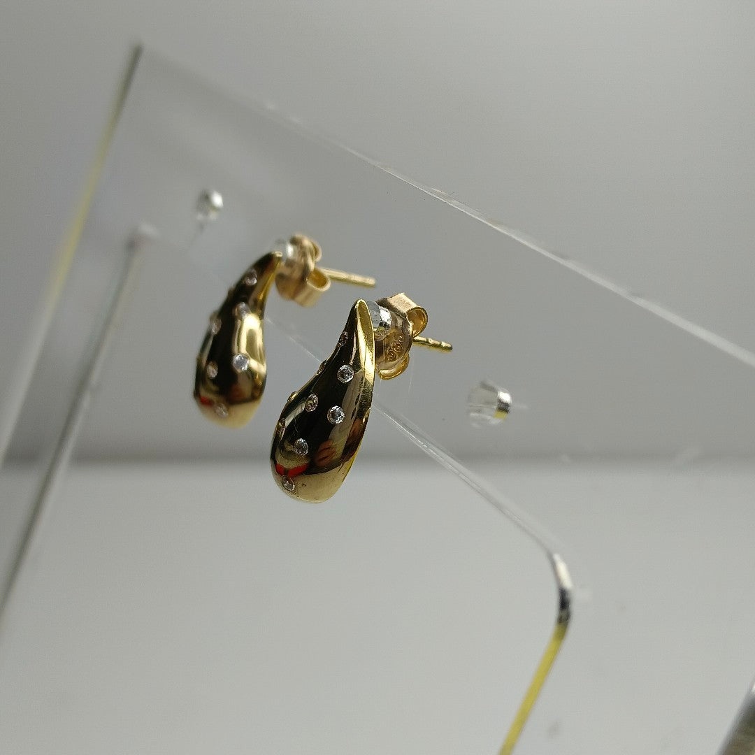 BROQUELES ORO 14K 2 (NUEVO)