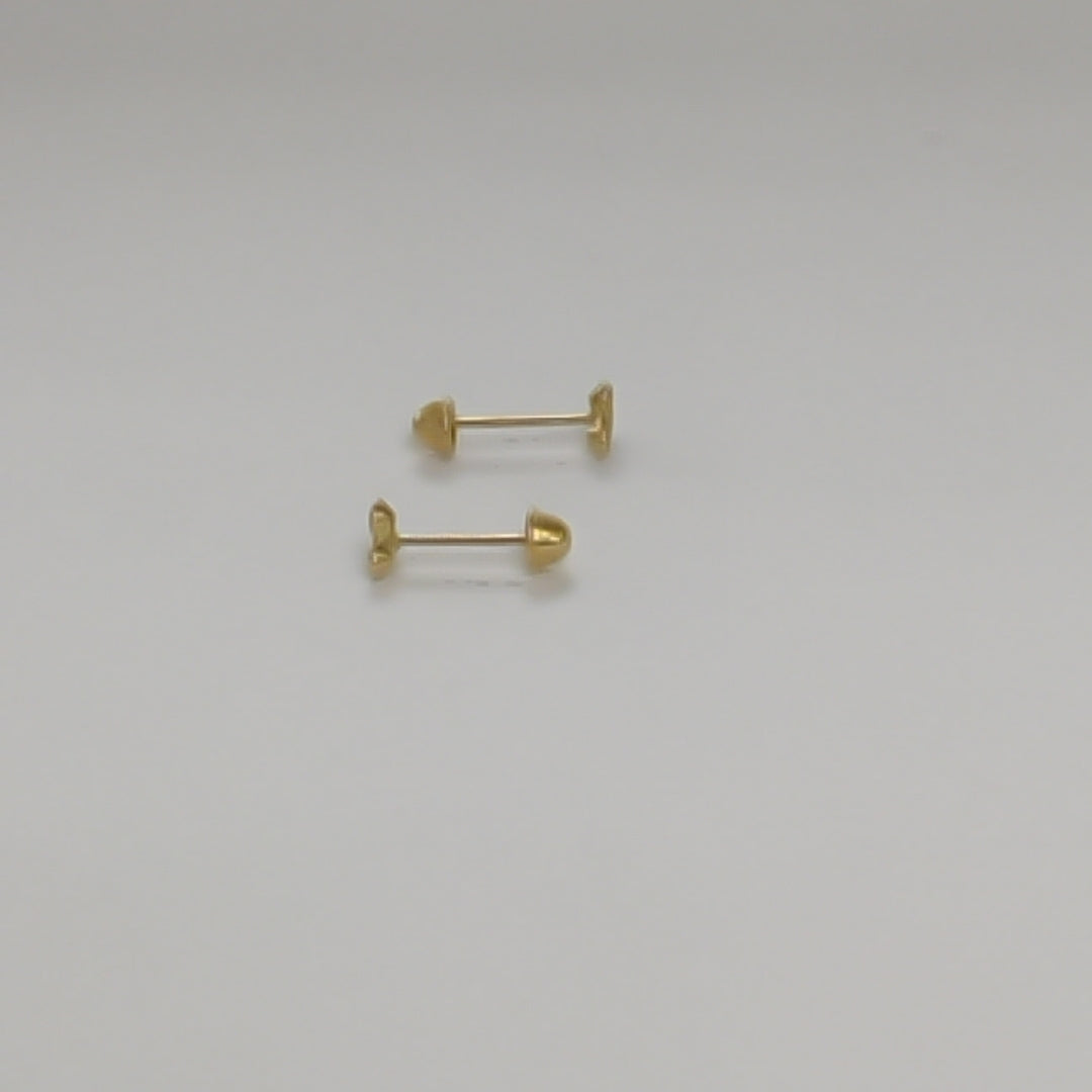 BROQUELES ORO 14K 1 (NUEVO)