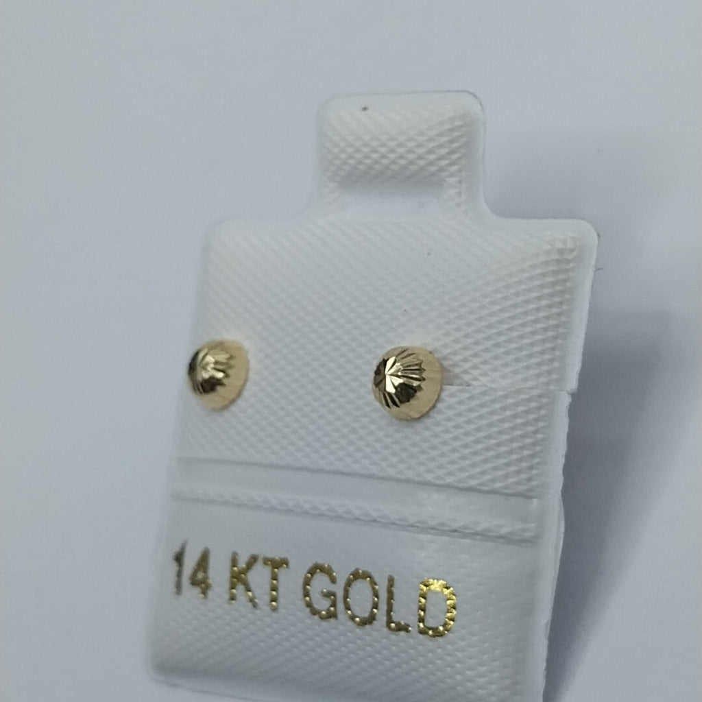BROQUELES ORO 14K 1 (NUEVO)