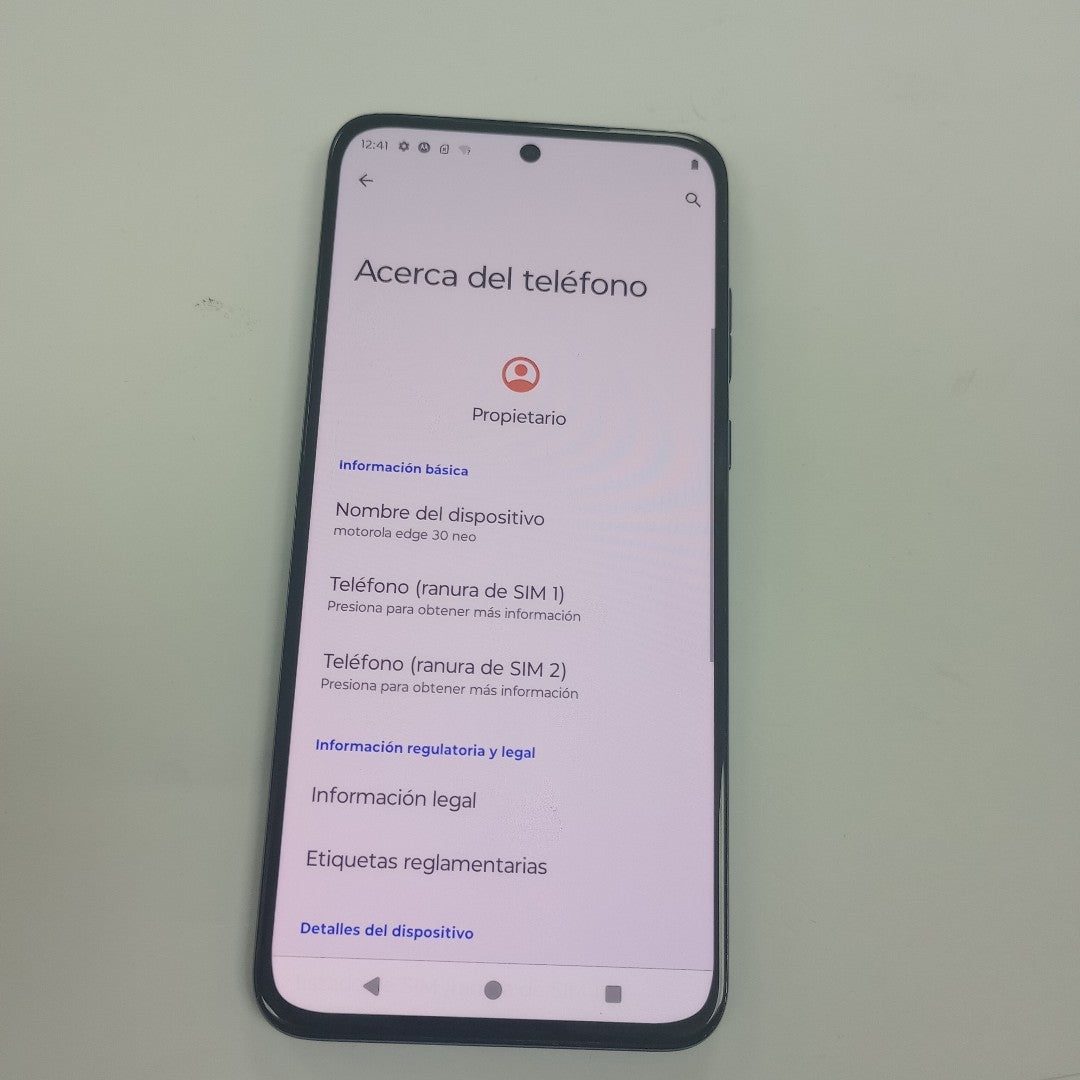CELULAR MOTOROLA EDGE 30 NEO XT2245-1 128 GB 8 GB RAM (SEMINUEVO)
