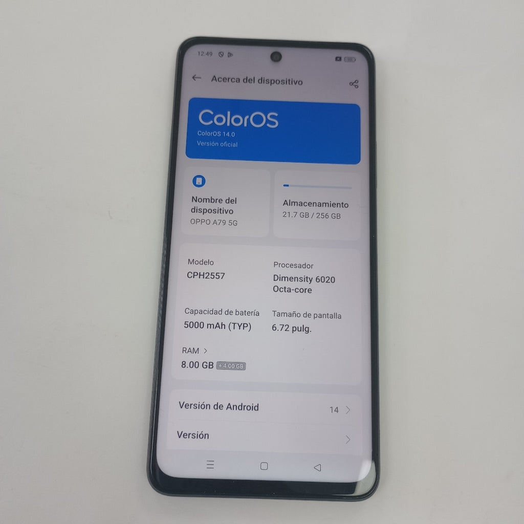 CELULAR OPPO  A79 CPH2557 (2023) 256 GB 8 GB RAM (SEMINUEVO)
