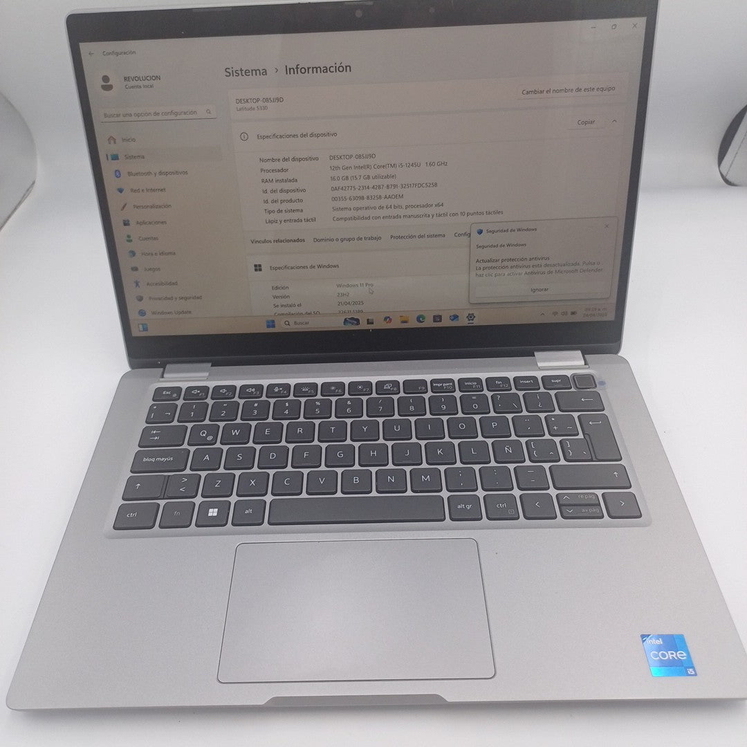 LAPTOP DELL LATITUDE 5330 (2 EN 1 )(2022) 512 GB SSD 16 GB RAM (SEMINUEVO)