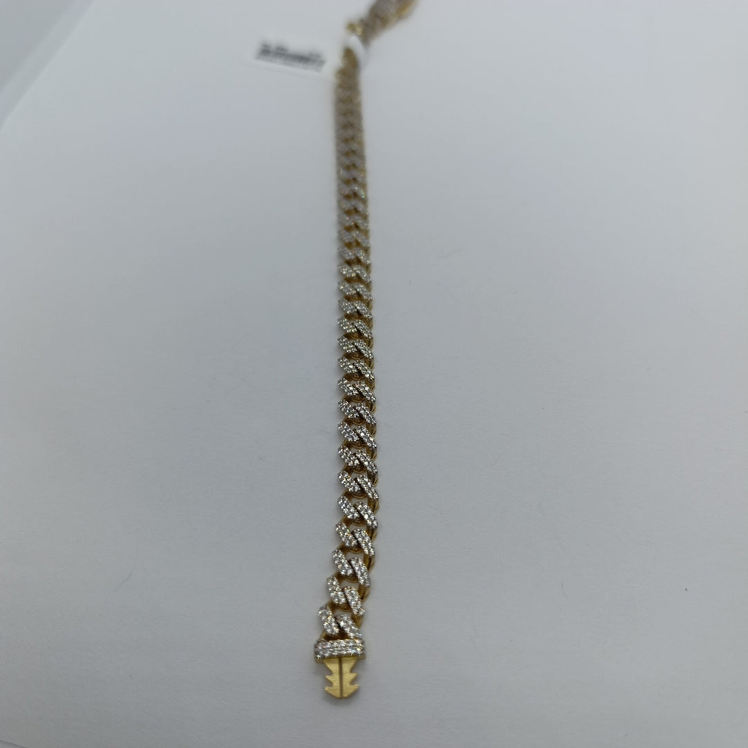PULSERA MONACO ORO 14K 8.8 (NUEVO)