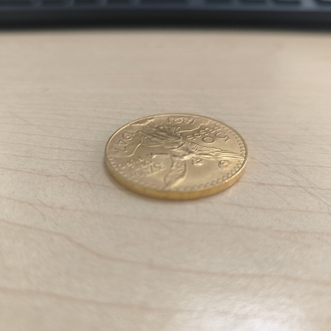 K1 41,60 GRMS - DTO. 0,00 GRMS - 21 K - AVALÚO 71884,80 * IDENTIFICACIÓN  MONEDA NOMINATIVA * MONEDAS PESOS  50 PESOS (SEMINUEVO)