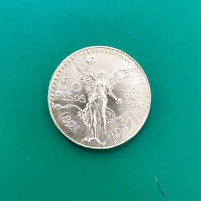 K1 41,60 GRMS - DTO. 0,00 GRMS - 21 K - AVALÚO 80496,00 * IDENTIFICACIÓN  MONEDA NOMINATIVA * MONEDAS PESOS  50 PESOS (SEMINUEVO)