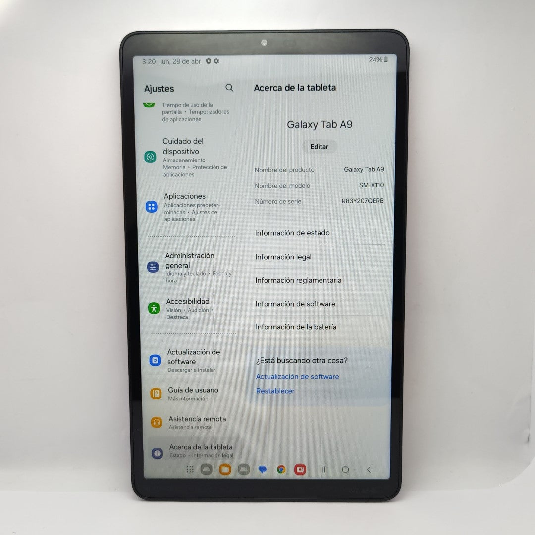 TABLETA SAMSUNG GALAXY TAB A9 SM-X110 (2023) 64 GB 4 GB RAM (SEMINUEVO)