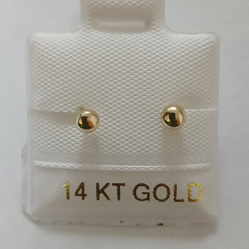 BROQUELES ORO 14K 1 (NUEVO)