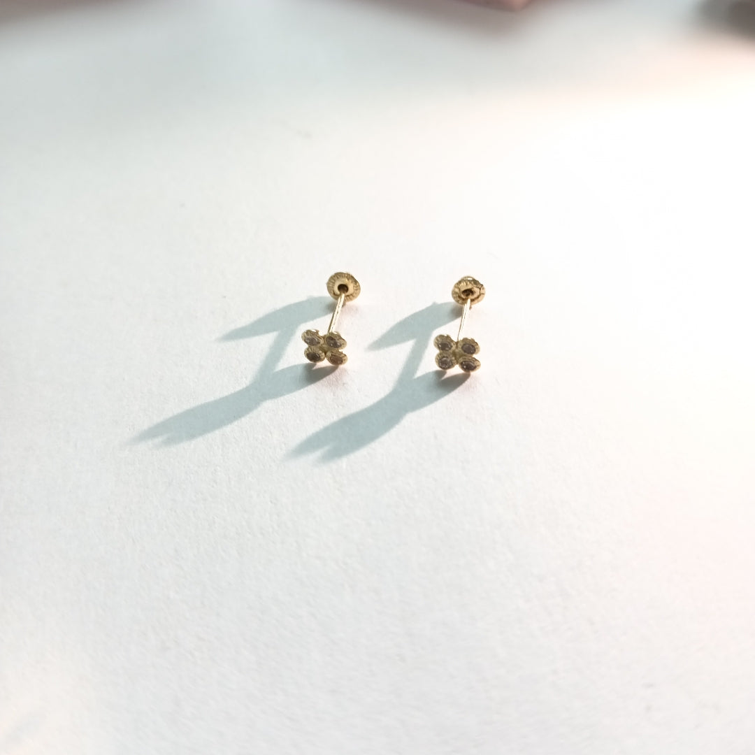 BROQUELES ORO 14K 1 (NUEVO)