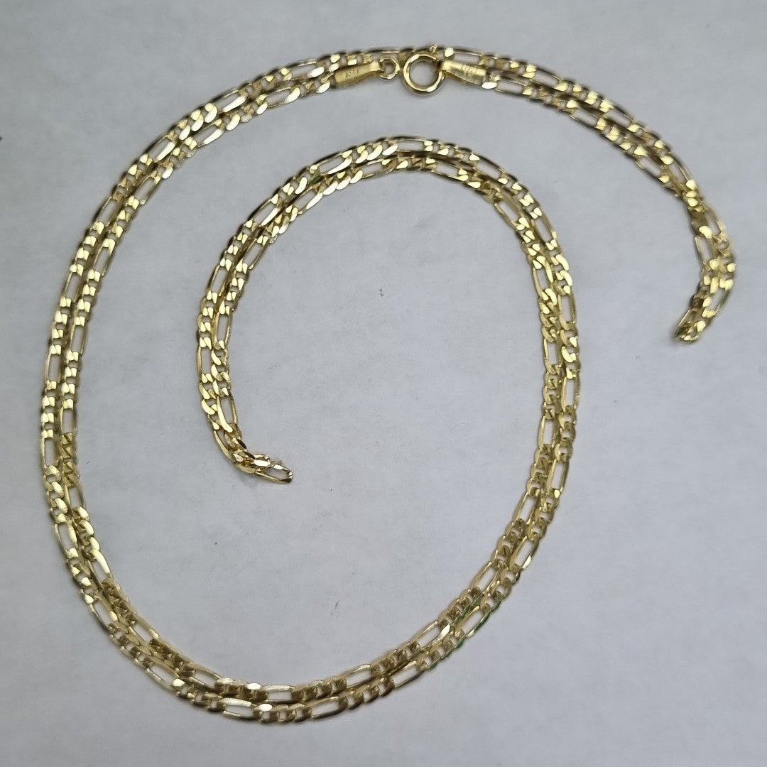 CADENAS CARTIER 3*1 AMARILLA ORO 14K 3.6 (NUEVO)