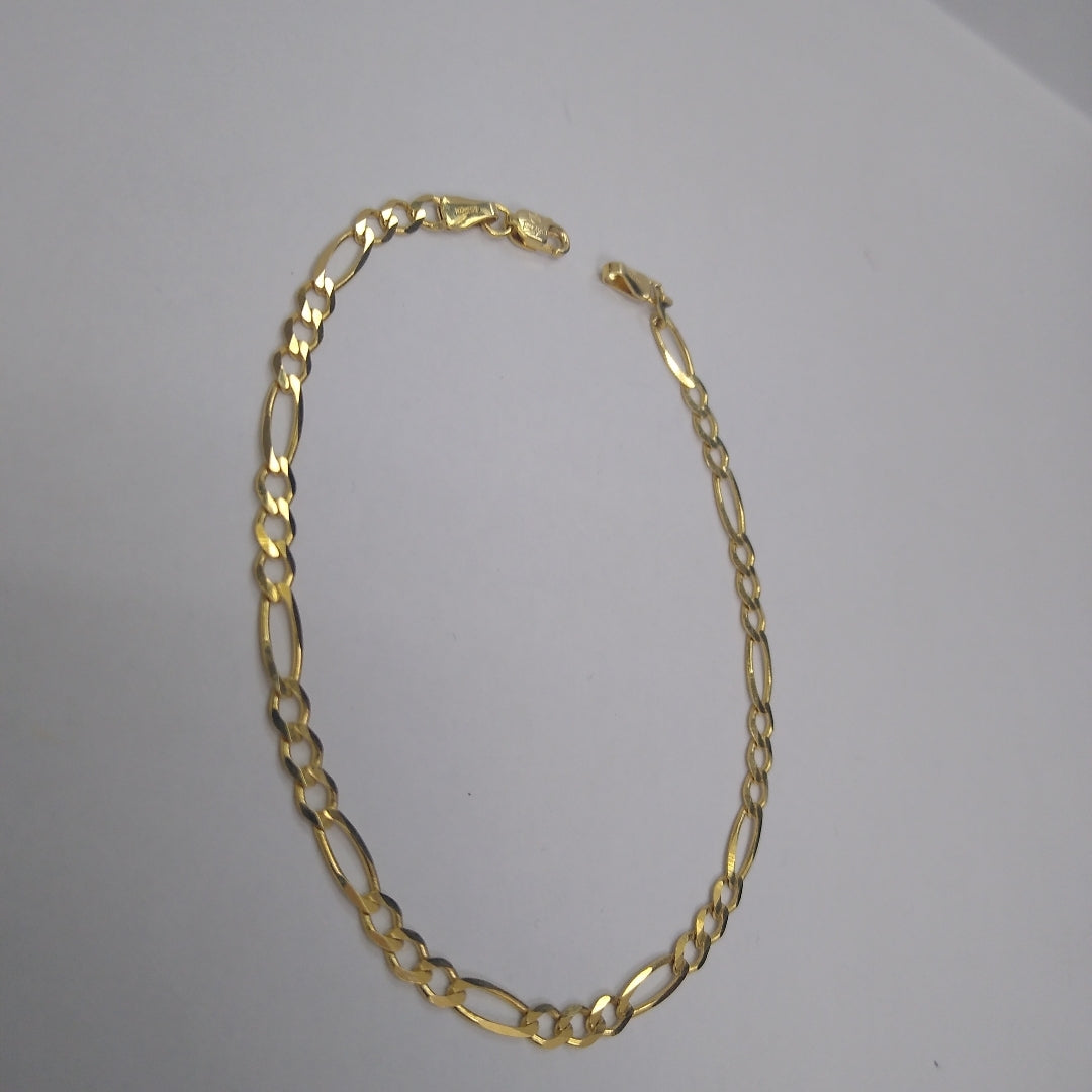 PULSERAS CABALLERO CARTIER 3*1 AMARILLA ORO 14K 3.1 (NUEVO)