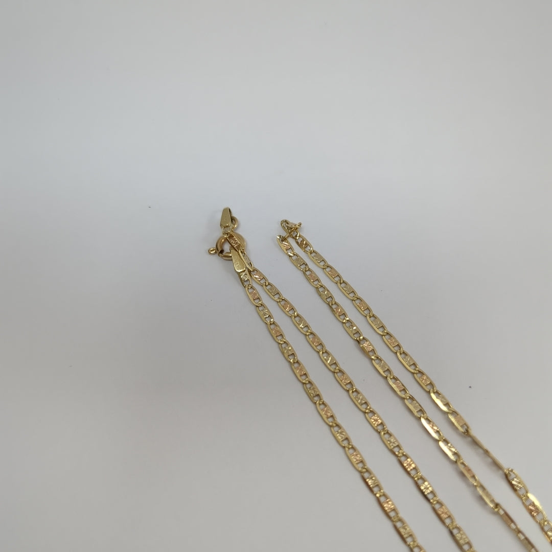 CADENAS VALENTINA/ESPEJO ORO 14K 3 (NUEVO)