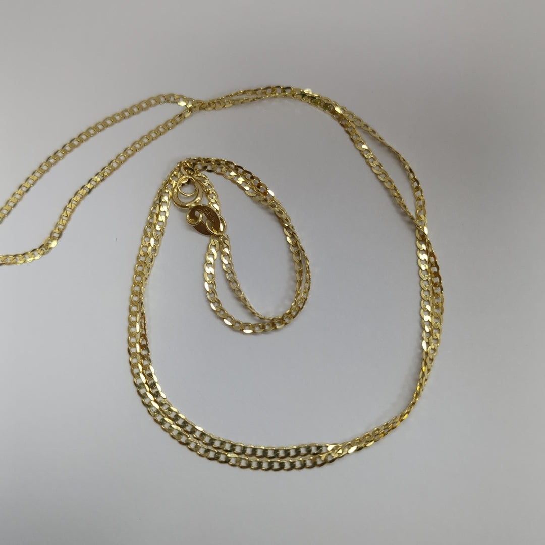 CADENAS BARBADA AMARILLA ORO 14K 1.8 (NUEVO)