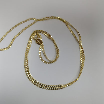 CADENAS BARBADA AMARILLA ORO 14K 1.8 (NUEVO)