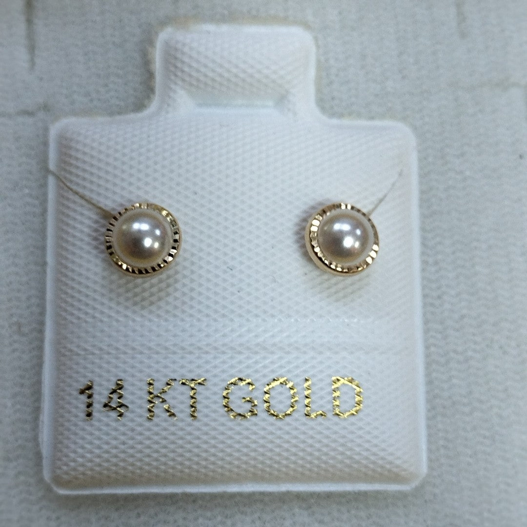 BROQUELES ORO 14K 1 (NUEVO)