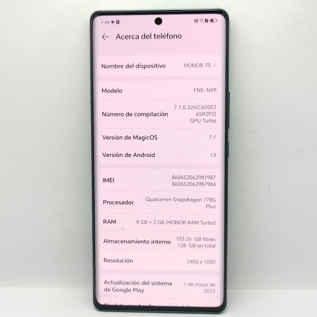 CELULAR HONOR 70 FNE-NX9 128 GB 8 GB RAM (SEMINUEVO)