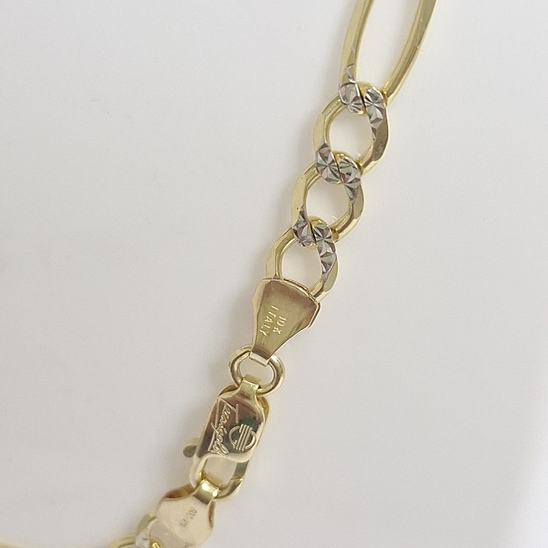 CADENAS CARTIER 3*1 DIAMANTADA ORO 10K 14.8 (NUEVO)