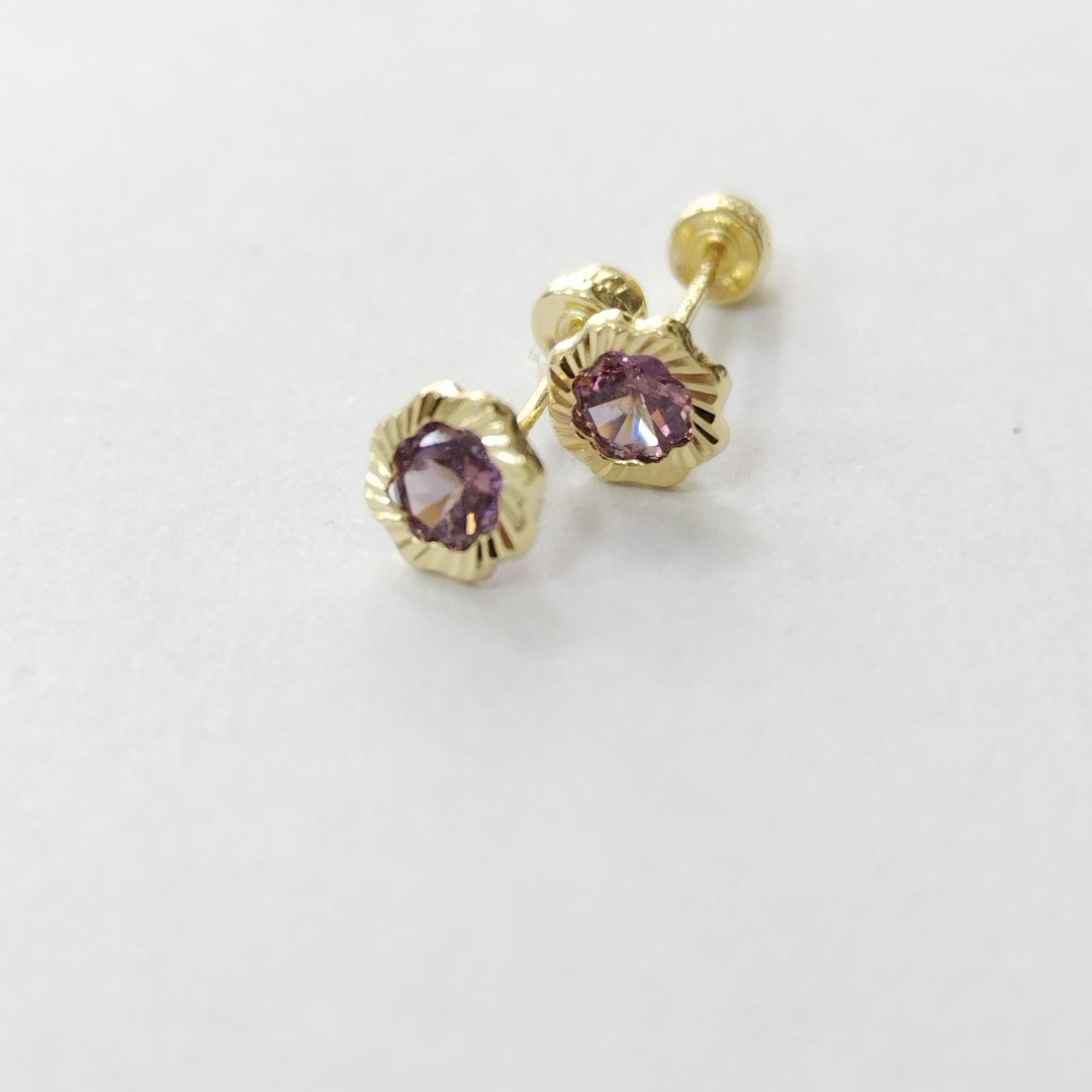 BROQUELES ORO 14K 1 (NUEVO)