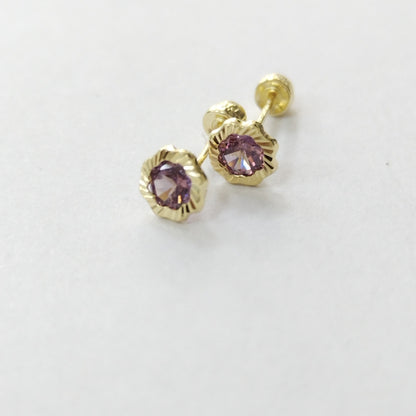 BROQUELES ORO 14K 1 (NUEVO)