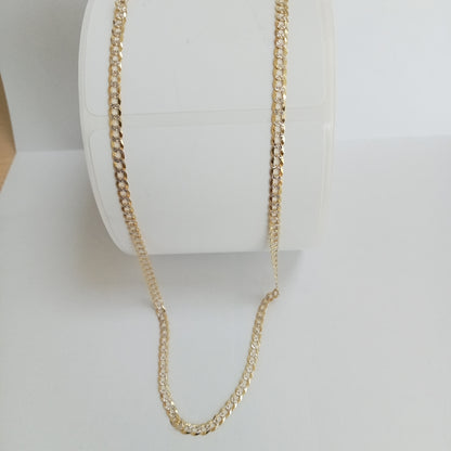 CADENAS BARBADA DIAMANTADA ORO 10K 6.2 (NUEVO)