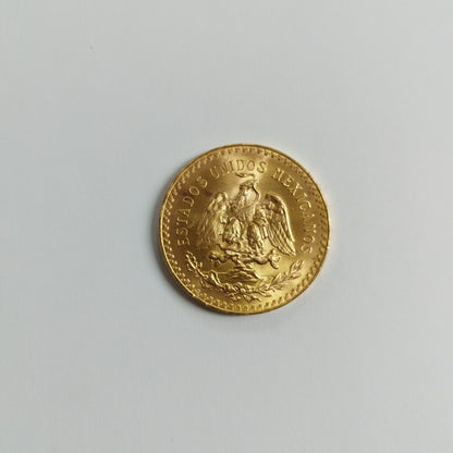 K1 41.6 GRMS - DESC.  0 GRAMOS - 21 K - AVALÚO  67392 * * IDENTIFICACIÓN  MONEDA NOMINATIVA. * MONEDAS PESOS  50 PESOS. (SEMINUEVO)