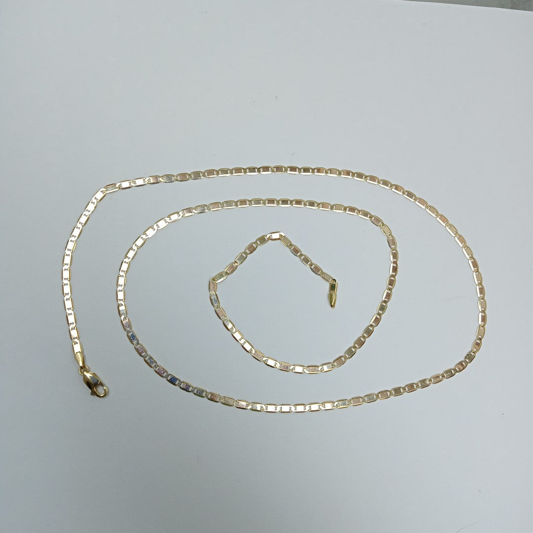 CADENAS VALENTINA/ESPEJO ORO 14K 6.6 (NUEVO)