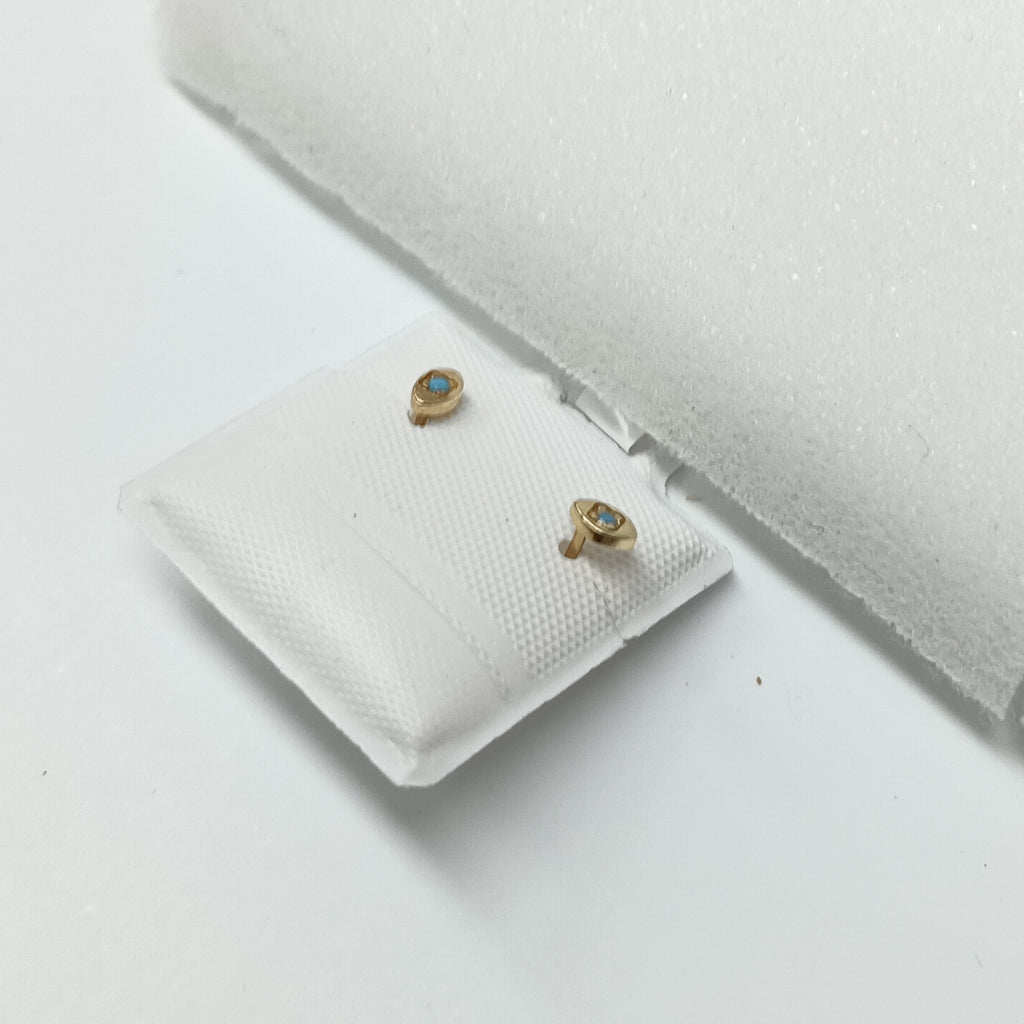 BROQUELES ORO 14K 1 (NUEVO)