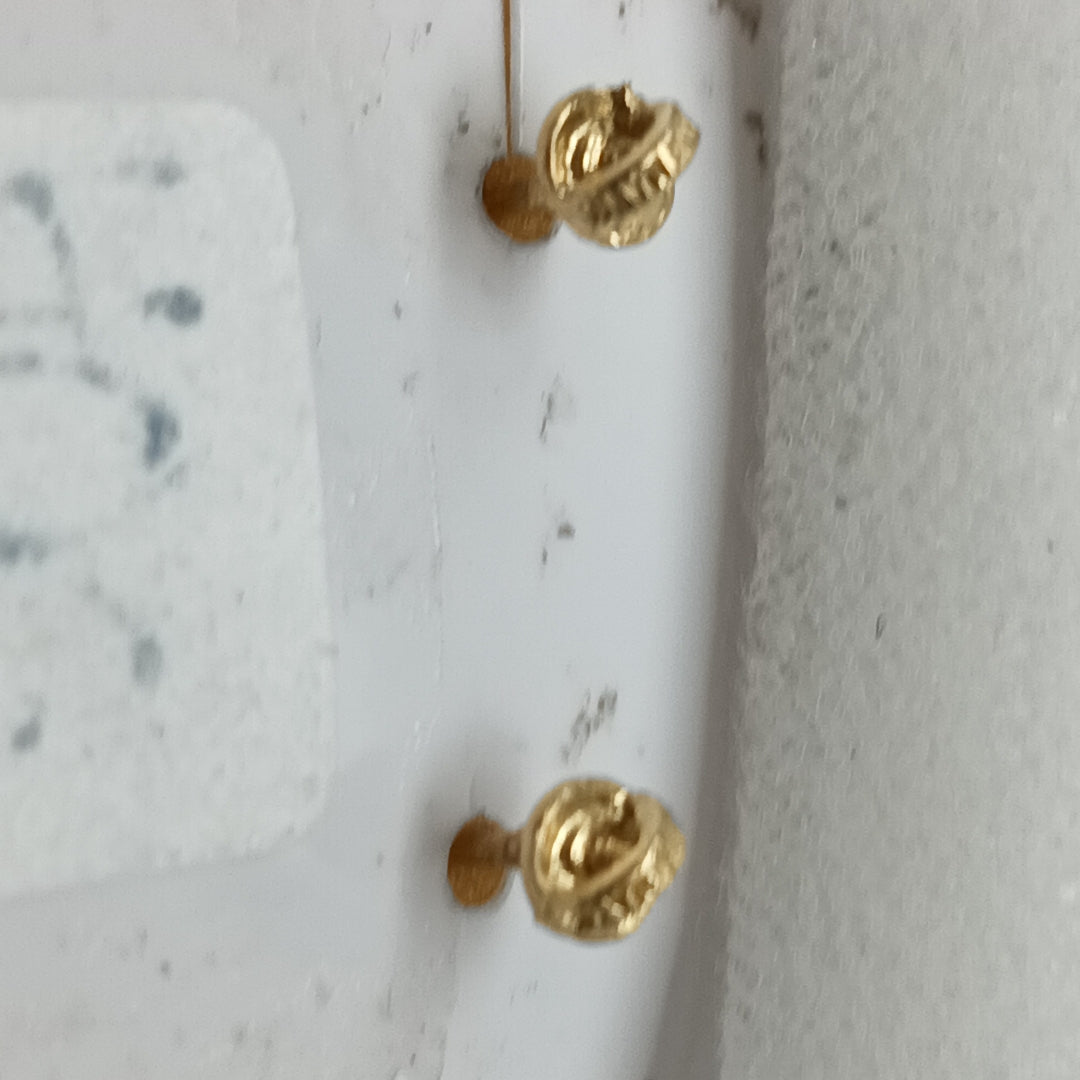 BROQUELES ORO 14K 1 (NUEVO)