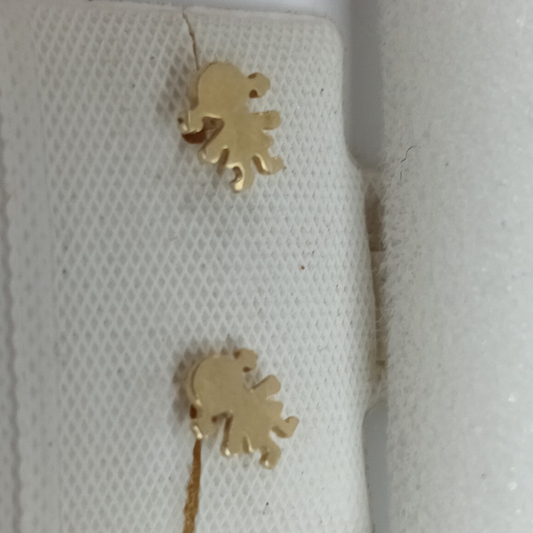 BROQUELES ORO 14K 1 (NUEVO)