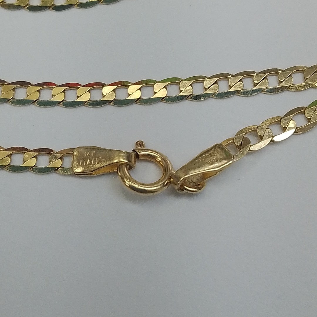CADENAS BARBADA AMARILLA ORO 14K 4.3 (NUEVO)