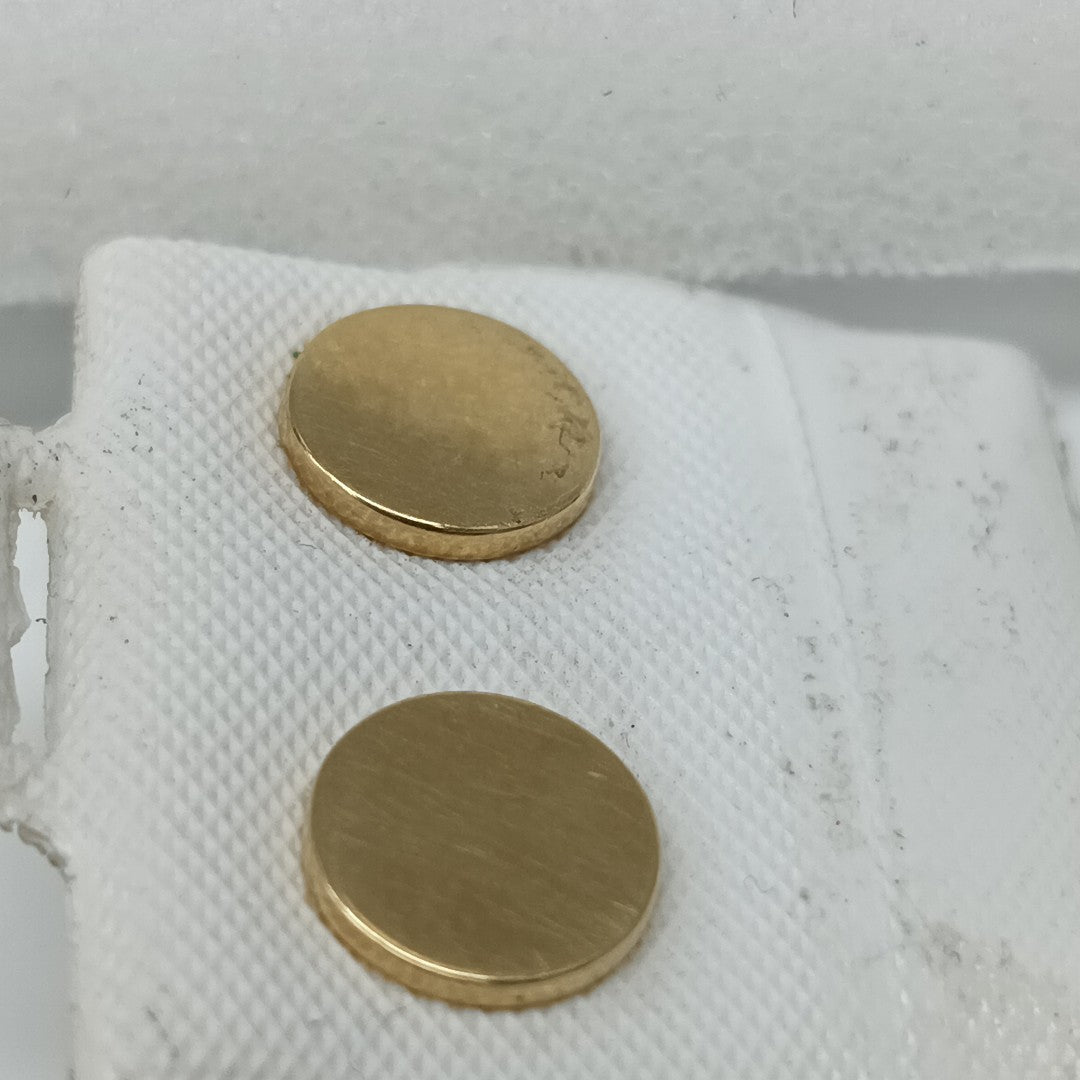 10477BRO00000B1806 FRD12 BROQUEL DE TACHUELA PLANO ORO 14K 1GRS (NUEVO)