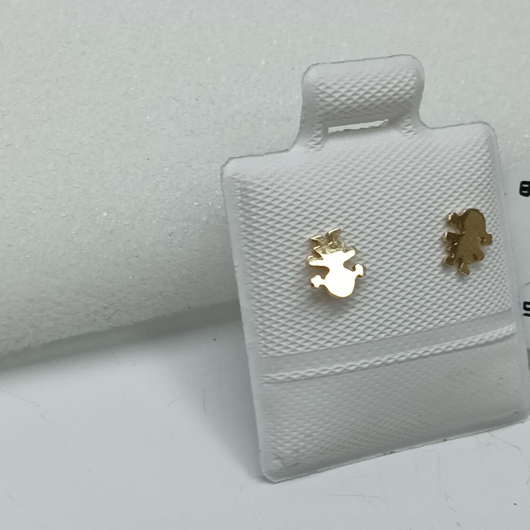 BROQUELES ORO 14K 1 (NUEVO)