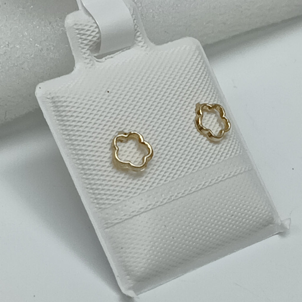 BROQUELES ORO 14K 1 GRS (NUEVO)