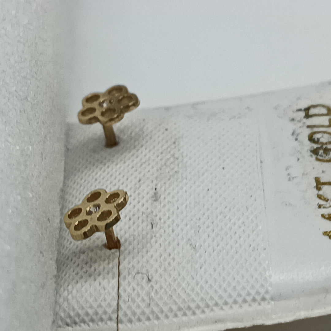 BROQUELES ORO 14K 1 (NUEVO)