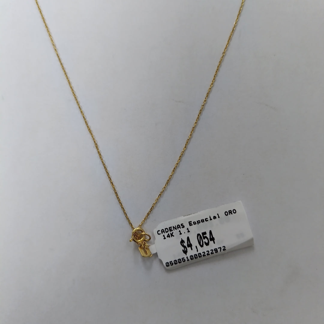 CADENAS ESPECIAL ORO 14K 1.1 (NUEVO)