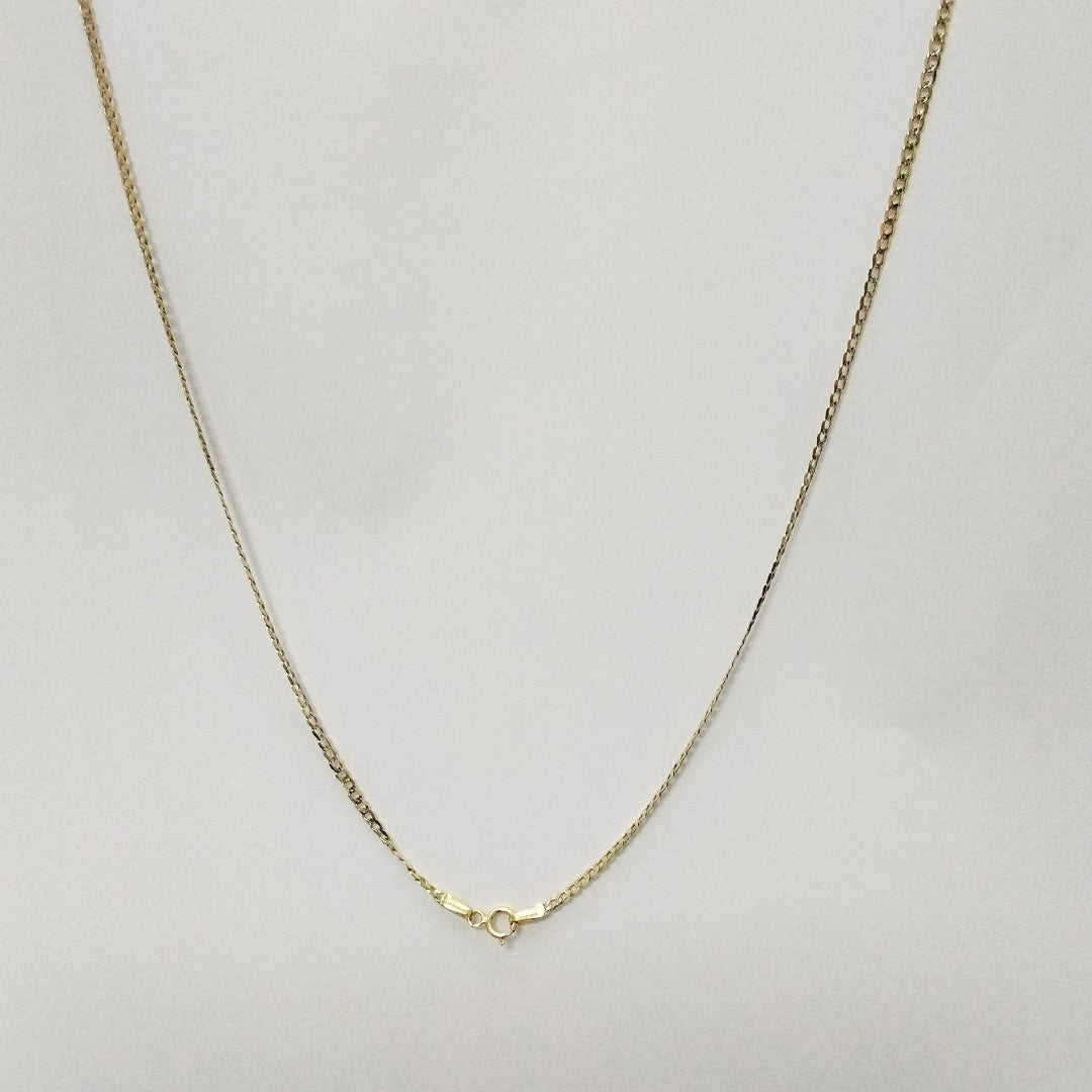 CADENAS BARBADA DIAMANTADA ORO 14K 3.4 (NUEVO)